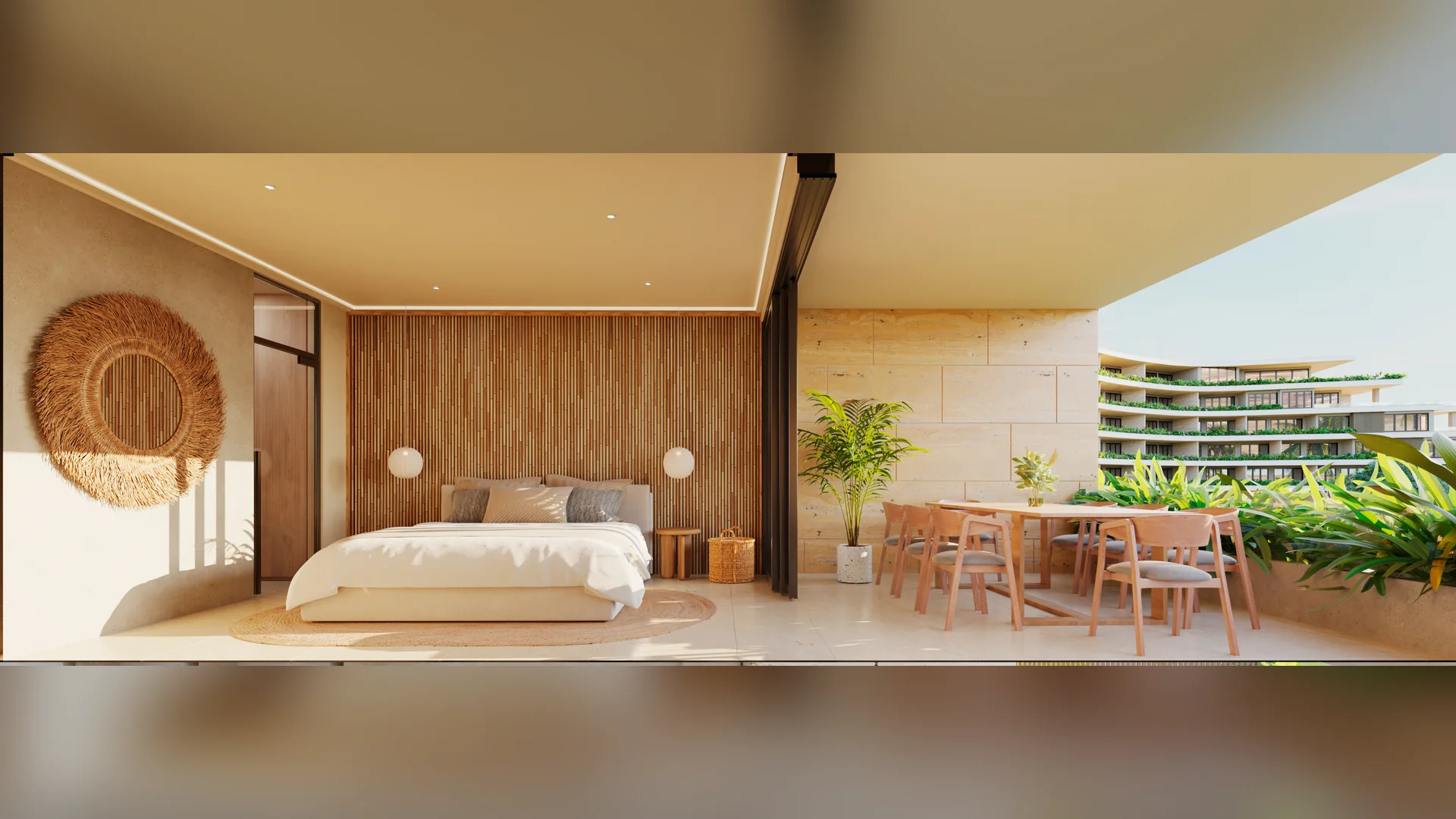 Bonita Golf Residences — Master bedroom with terrace