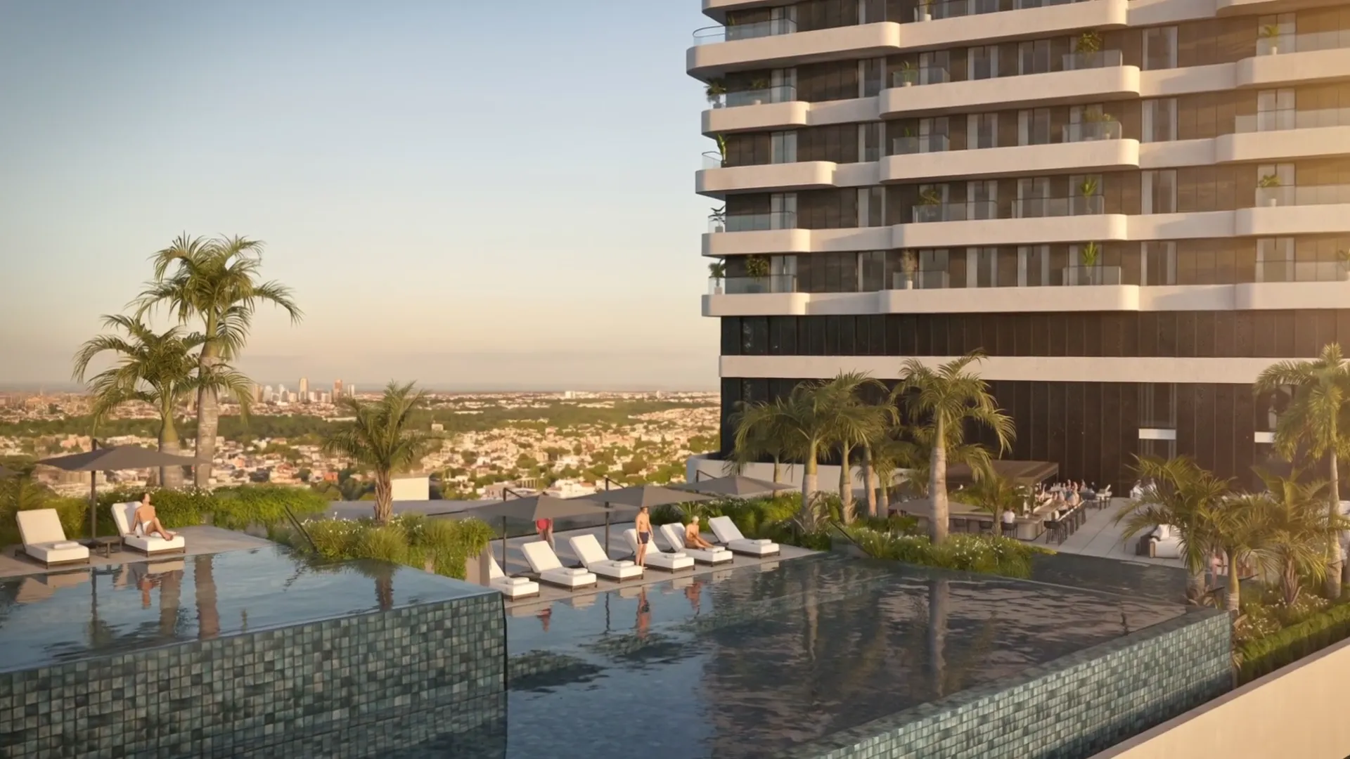 Coralia by Noval — Infinity pool overlooking the city and the sea