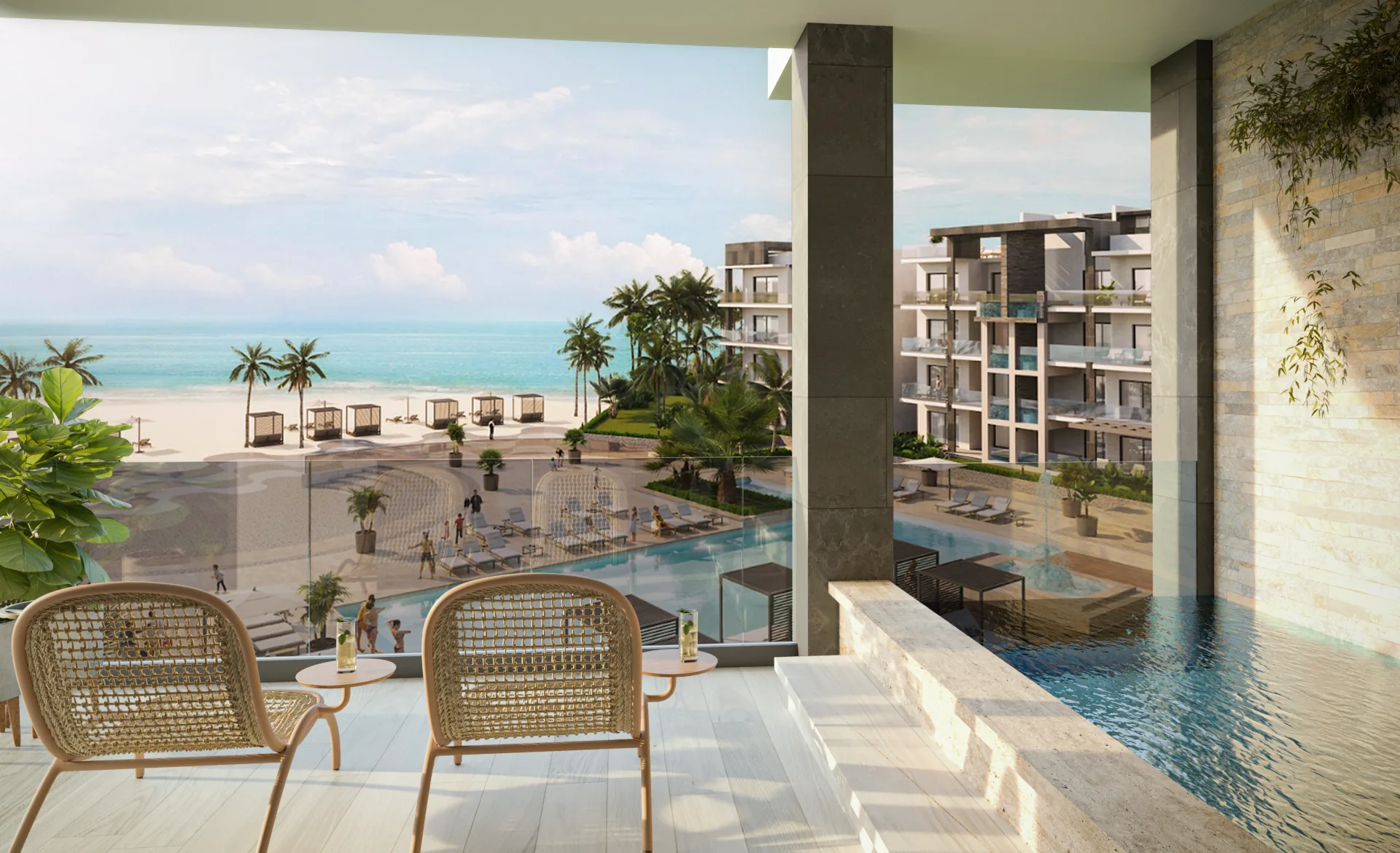 Ocean Bay · Loft F-403 with Rooftop — Bávaro · Playa Los Corales