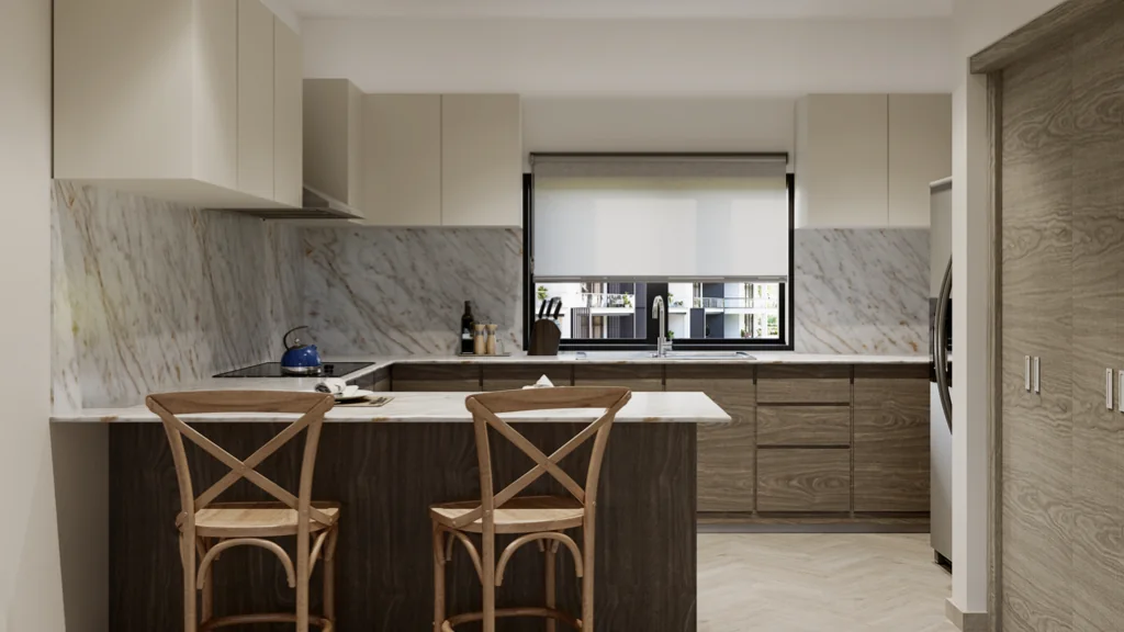 Oceana by Noval — Kitchen with island — render
